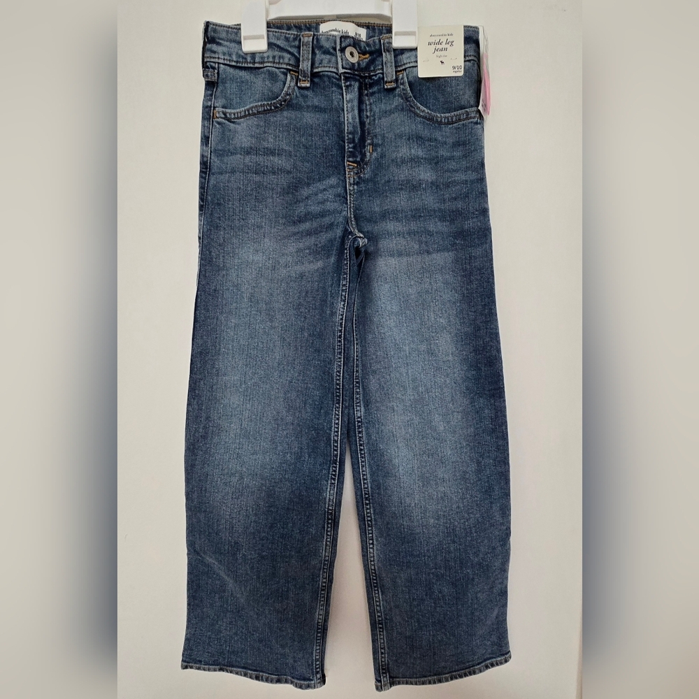 ☆ Abercrombie Kids Denim High Rise Wide Leg Jeans Size 9/10